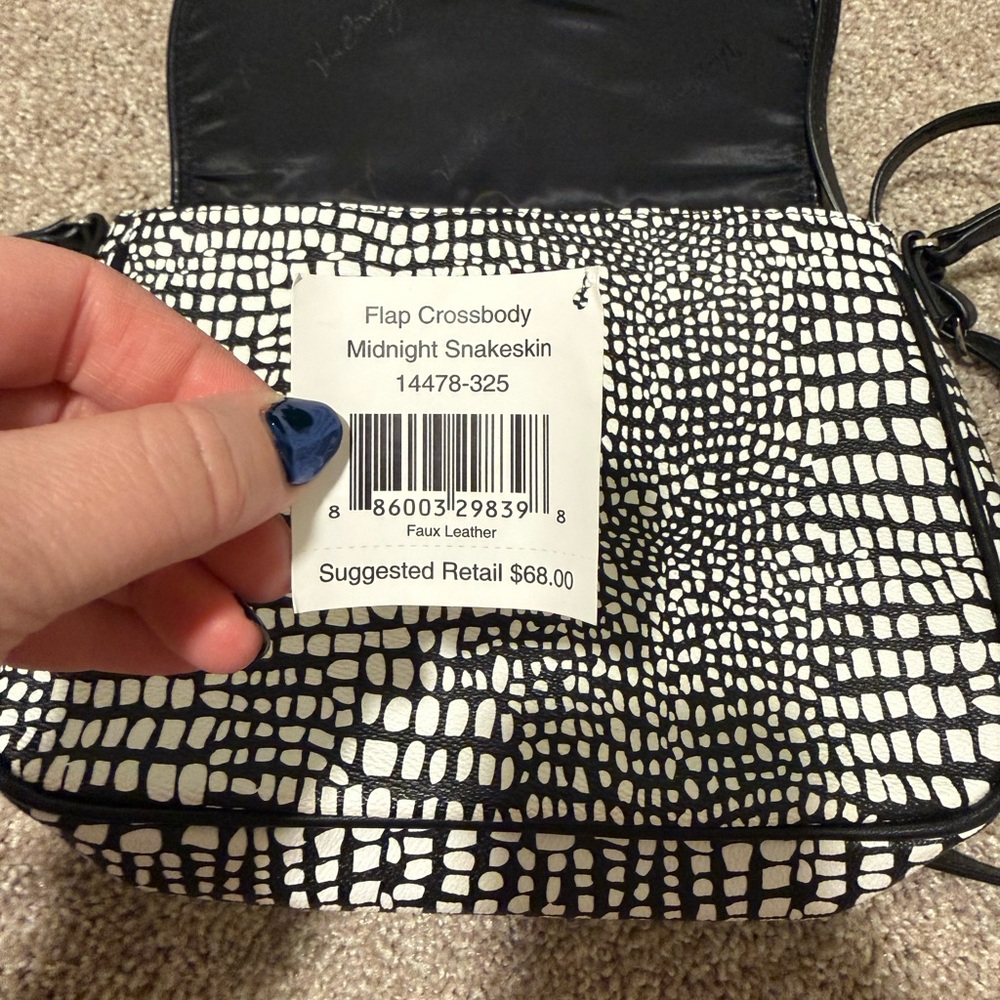 Vera Bradley Midnight Snakeskin Leather
Crossbody Bag - Picture 3 of 3